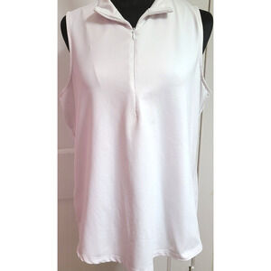 Tommy Bahama Womens Active Wear Polo L White